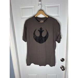 Star Wars Rebel Alliance Graphic Tee Shirt XL Grey And Black